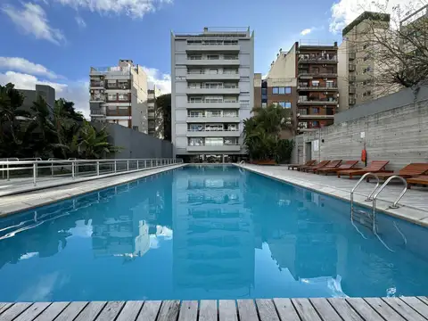 Alquiler duplex 2 ambientes cochera amenities piscina gimnasio SUM seguridad 24 horas baño   toil
