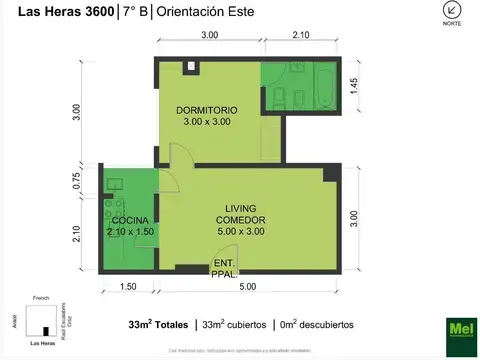 Avenida Las Heras 3600, Piso 7 B