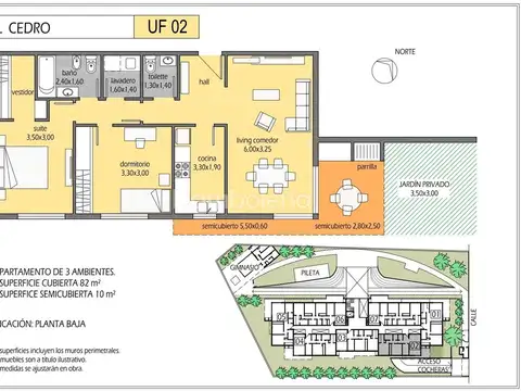 Departamento en Venta de 3 ambientes