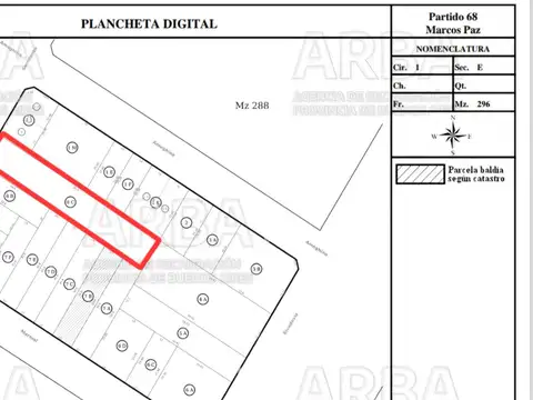 Terreno en Venta de 1283,0 m2