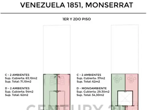 Departamento en Venta de 1 dormitorio