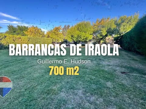 LOTE EN VENTA EN BARRANCAS DE IRAOLA