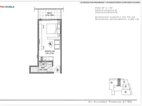 Departamento en Venta al Norte