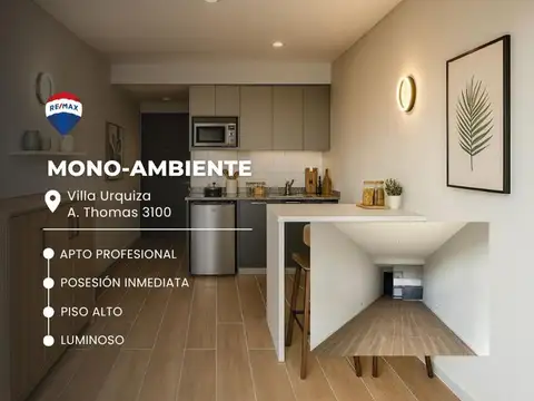 DEPARTAMENTO EN VENTA VILLA URQUIZA 1 AMBIENTE