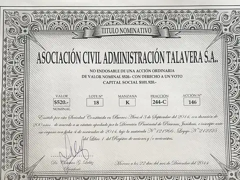 TERRENO EN BARRIO NAUTICO TALAVERA, FACILIDADES DE PAGO