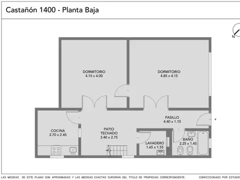 Castañón al 1400 , Piso 0
