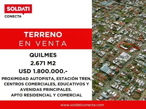 Terreno en  Quilmes