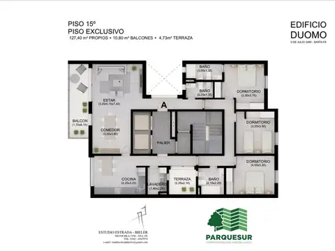 Departamento en Venta de 3 dormitorios