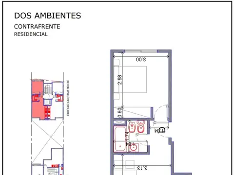 Departamento en Venta de 2 ambientes