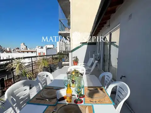 DPTO 2 AMBIENTES AMOBLADO, GRAN BALCÓN TERRAZA Y PARRILLA – ALMAGRO