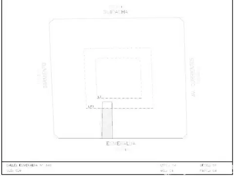 Terreno en Venta 9  mts Frente