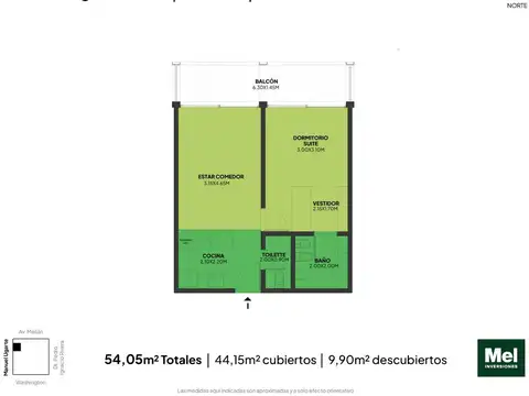 Manuel Ugarte 3600, Piso 1°