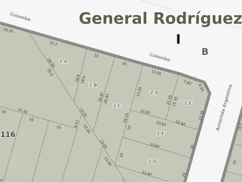 Terreno en Venta en General Rodriguez, USD 40.000