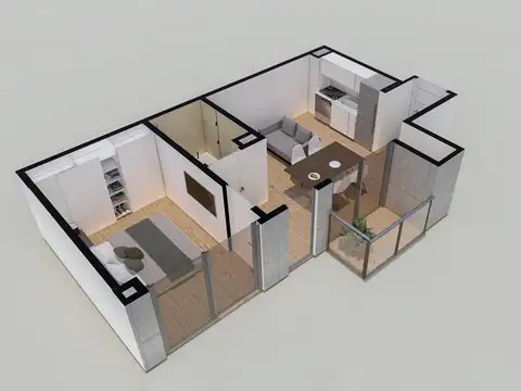 Departamento en Venta de 1 dormitorio
