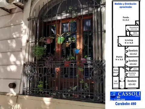 Casa 5amb a Refac. Sup. Terr. 315m² C/Fondo Carabobo 480