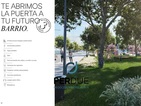 Terreno en Venta 26  mts Fondo