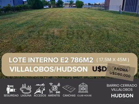 LOTE EN VILLALOBOS HUDSON BARRIO CERRADO EXCELENTE ORIENTACION