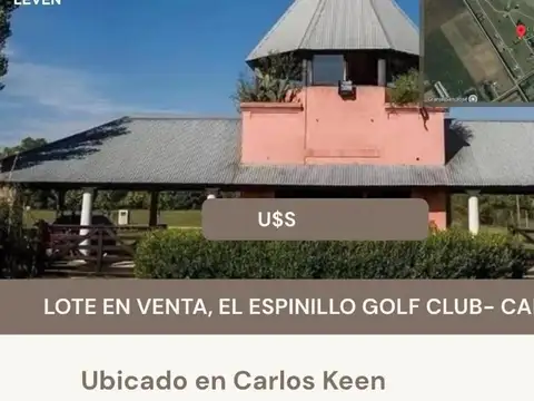 Excelente Lote en , Lujan, El Espinillo Golf. Buenos Aires