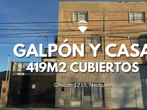 Venta galpon comercial con oficina/local + casa