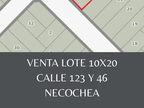 Venta lote 200mts2 en Costa Atlántica, Necochea