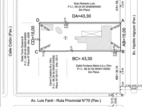 Casa 3 ambientes con 1 baño