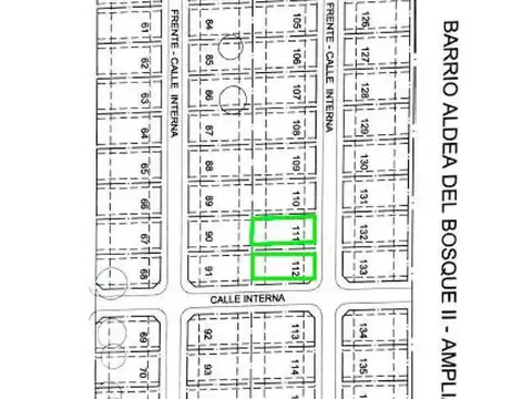 Terreno en Venta 20  mts Frente