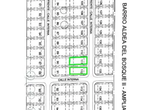 Terreno en Venta 20  mts Frente