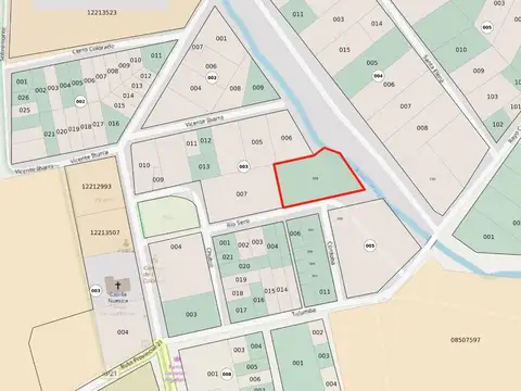 Terreno en Venta de 3123,0 m2