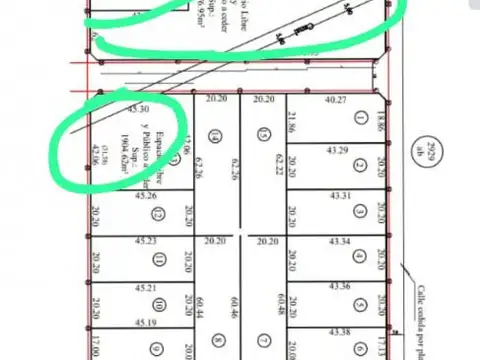 Terreno en Venta 40  mts Fondo