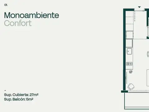 MONOAMBIENTE CONFORT | SAN MARTÍN 3050 | NEUQUÉN