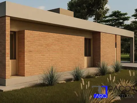 Casa tipo proyecto. Lote, estudio de suelo y proyecto de arq.