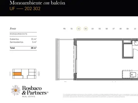 Departamento en Venta de Monoambiente
