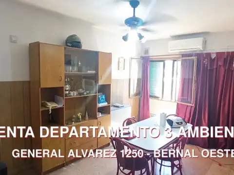 VENTA DEPARTAMENTO 3 AMBIENTES BERNAL OESTE