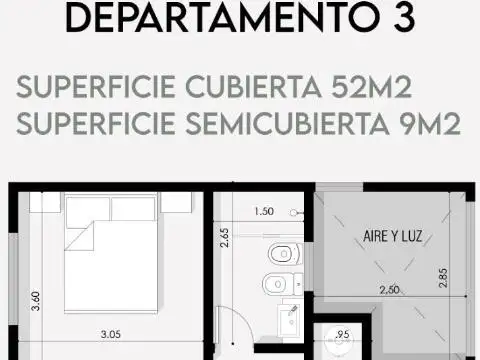 Departamento 2 Amb en Pozo en Venta en S.A. de Padua