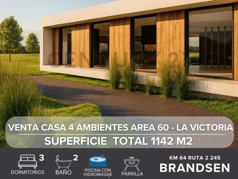 VENTA CASA 3 AMBIENTES AREA 60 LA VICTORIA - ¡BAJA DE VALOR!