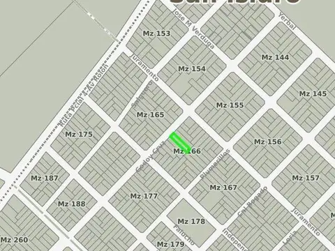Terreno en Venta 8  mts Frente