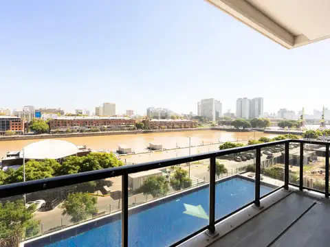 Departamento de 3 ambientes en LinkTower puerto madero con vista plena al dique