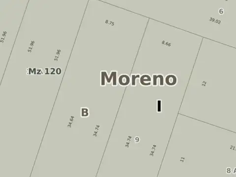 Terreno en Venta en Centro  - Moreno, USD 135.000