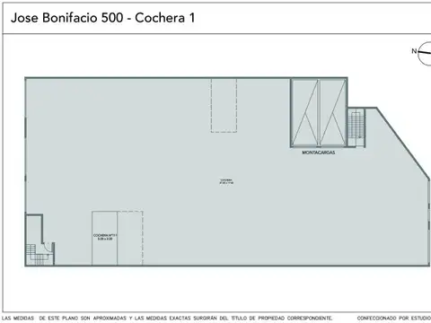 Venta Cochera Cubierta Caballito Sur Montacarga Piso Tres