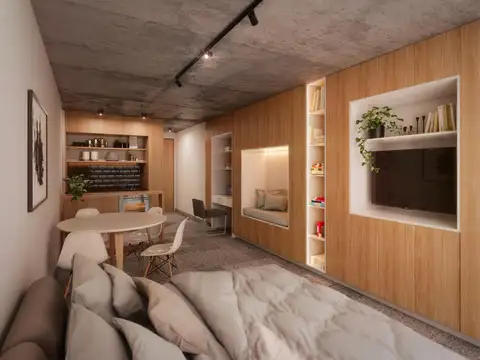 Departamento Monoambiente con 1 baño