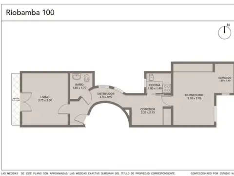Departamento en Venta de 2 ambientes