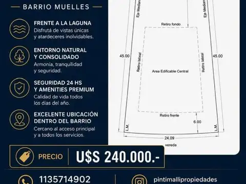 Terreno en Venta en Puertos, Countries y Barrios Cerrados en Escobar