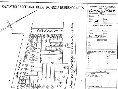 -Lote Apto Propiedad Horizontal- Olivos Vias Rio