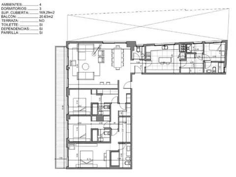 Departamento en Venta de 3 dormitorios