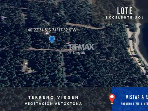 Terreno en Venta en Meliquina, USD 43.000
