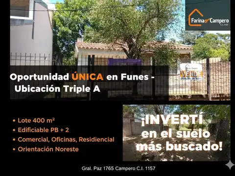 Oportunidad Estratégica en el Corazón Comercial de Funes