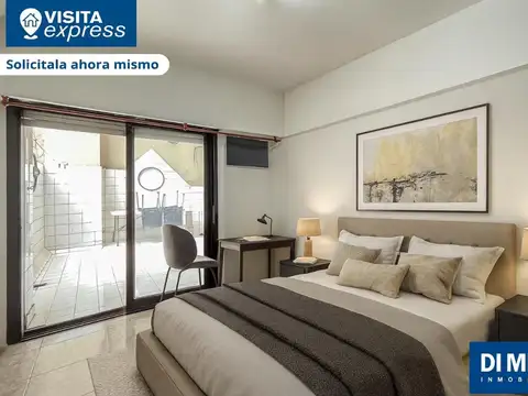 Monoambiente San Nicolas 47m2 patio pileta