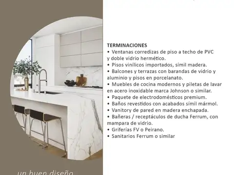 Departamento en Venta de 1 dormitorio