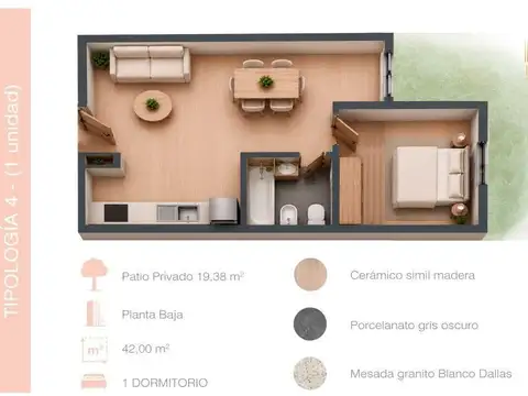 Departamento en Venta al Norte