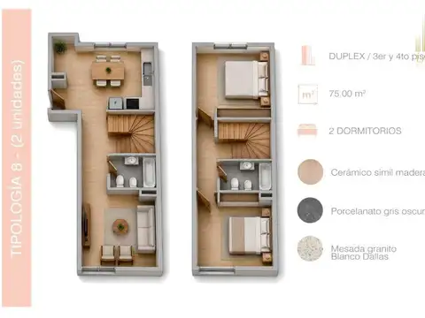Departamento en Venta de 1 dormitorio